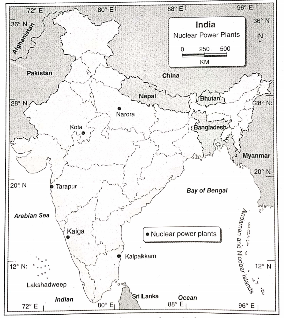 WBBSE Solutions For Class 9 Geography And Environment Chapter 7 Resouces of india nuclear power plants of india