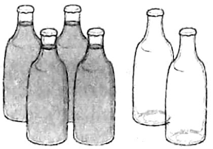WBBSE Solutions For Class 7 Maths Arithmetic Chapter 2 Ratio And Proportion Exercise 2 Bottles Filled With Milk Empty Bottle 4 2