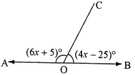 WBBSE Solutions For Class 7 Maths Geometry Chapter 1 Angle Triangle And Quadrilateral Exercise 1 For A O And B To Lie On Same Straight Line