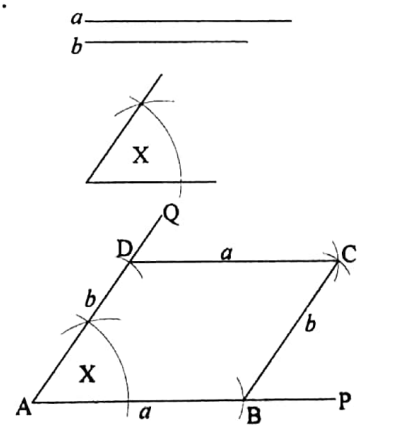 WBBSE Solutions For Class 7 Maths Geometry Chapter 2 Miscellaneous Constructions Exercise 2 Parallelogram Length Of Its Two Adjacent Sides