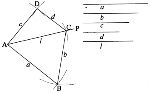 WBBSE Solutions For Class 7 Maths Geometry Chapter 2 Miscellaneous Constructions Exercise 2 Quadrialateral Length Of Its Four Sides And One Diagonal
