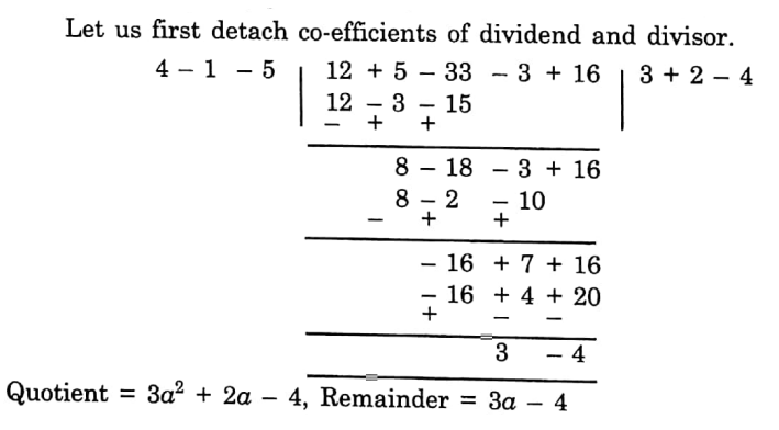 WBBSE Solutions For Class 8 Maths Algebra Chapter 4 Division Of Polynomials ex 5.2