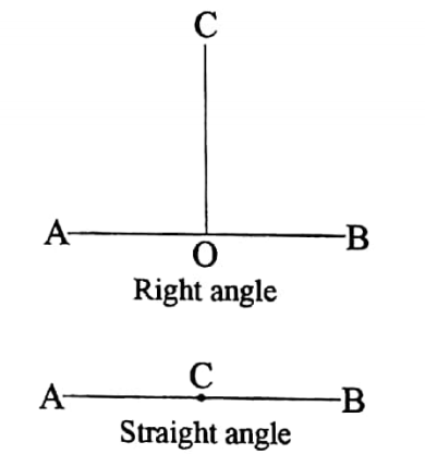 WBBSE Solutions For Class 8 Maths Geometry Chapter 1 Angles right angle stirght angle