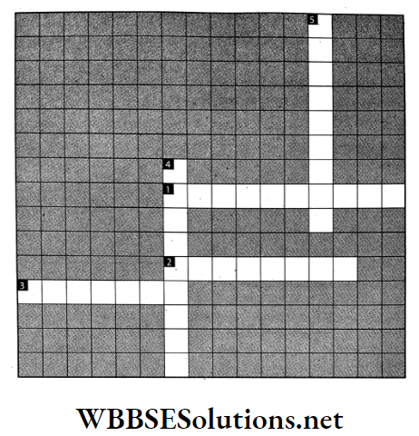 WBBSE Solutions For Class 7 Geography Chapter 3 Air Pressure Crossword.