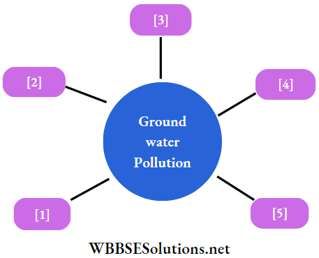 WBBSE Solutions For Class 7 Geography Chapter 7 Water Pollution Ground water pollution