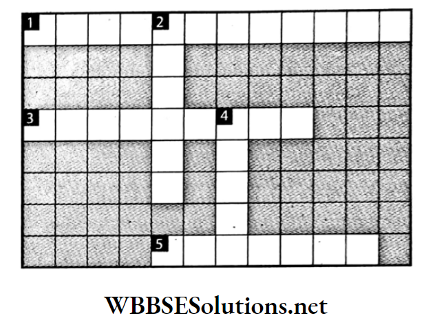 WBBSE Solutions For Class 7 Geography Chapter 9 Continent Of Asia Topic D Oil Field Of South West Asia Crossword.