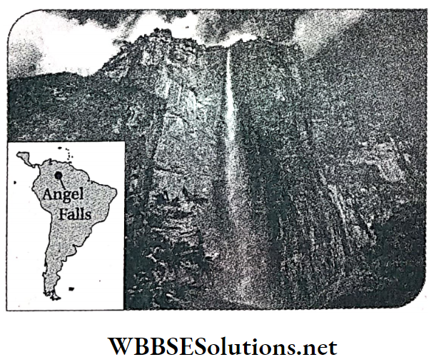 WBBSE Solutions For Class 8 Geography Chapter 10 Topic A General Introduction And Physical Environment Of South America Angel Falls