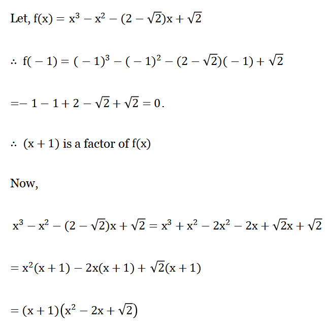 WBBSE Solutions For Class 9 Maths Algebra Chapter 2 Factorization Question 3