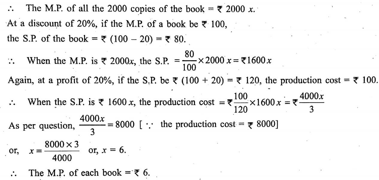 WBBSE Solutions For Class 9 Maths Arithmetic Chapter 2 Profit And Loss 13