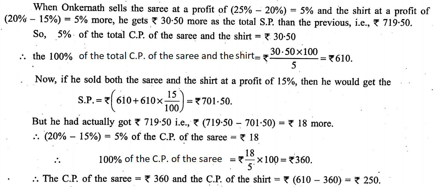 WBBSE Solutions For Class 9 Maths Arithmetic Chapter 2 Profit And Loss 19