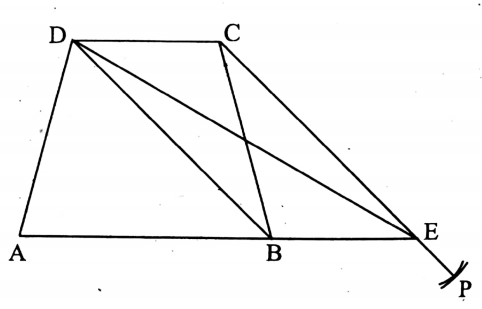 WBBSE Solutions For Class 9 Maths Solid Geometry Chapter 6 Construction Drawing Of Triangles Equal To The Area Of A Given Quadrilateral Construction 1