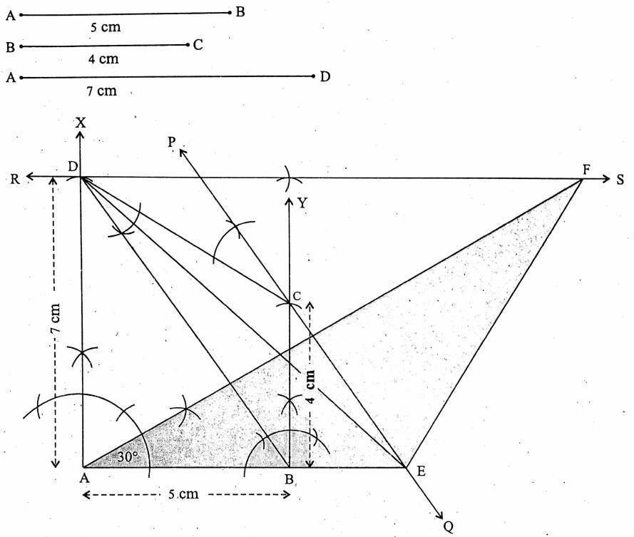 WBBSE Solutions For Class 9 Maths Solid Geometry Chapter 6 Construction Drawing Of Triangles Equal To The Area Of A Given Quadrilateral Question 5