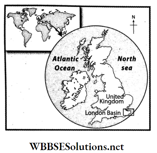 WBBSE Solutions For Class 7 Geography Chapter 11 Continent Of Europe Topic C London Basin The location of the London Basin