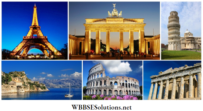 WBBSE Solutions For Class 7 Geography Chapter 11 Continent Of Europe Topic D Polderland Various sightseeling sports of Europe