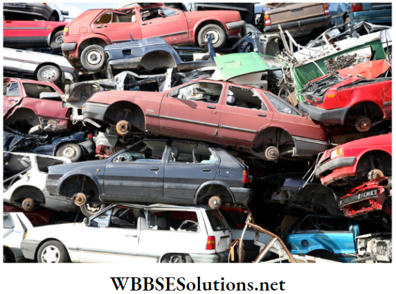 WBBSE Solutions for class 6 school science chapter 12 waste products end of life automobiles
