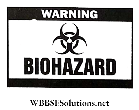 WBBSE Solutions for class 6 school science chapter 12 waste products warning biohazard