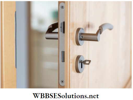 WBBSE Solutions for class 6 school science chapter 9 common machines door handles