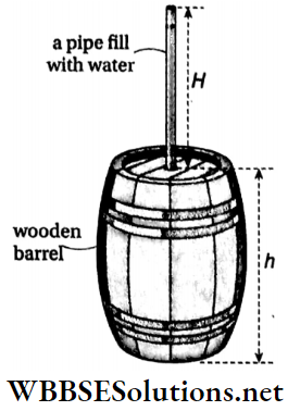Class 11 Physics Part 2 Unit 7 Properties Of Matter Chapter 2 Hydrostatics A Large Shallow Wooden Container Is Filled With Water