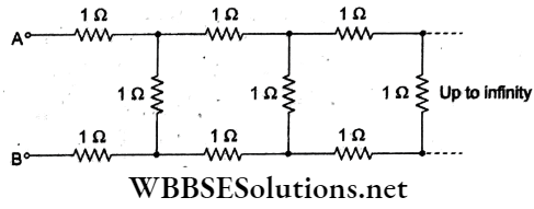 Current Electricity Multiple Choice Questions And Answers Across The Terminal Given Infinitely Long Circuit Q 23