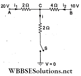 Current Electricity Multiple Choice Questions And Answers Switch S In The Circuit Is Closed Q 83