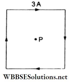Magnetic Effect of Current Multiple Choice Questions And Answers Magnetic Field At The Centre P Of A Square Loop Q71