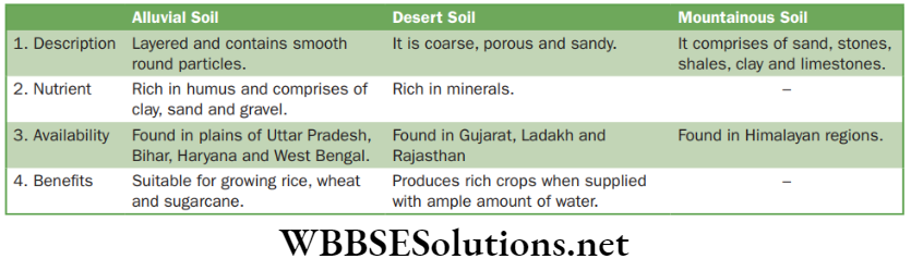 NEET Foundation Biology Natural Resources Characterstics of transported soil