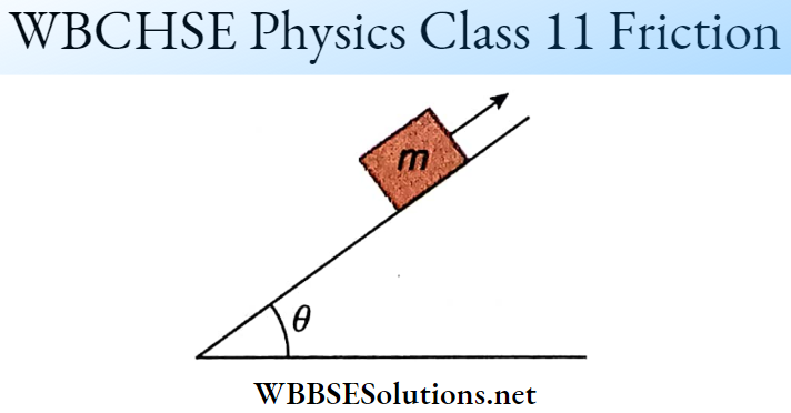 Friction Bloack Of Mass Is Thrown Upwards With Some Intial Velocity
