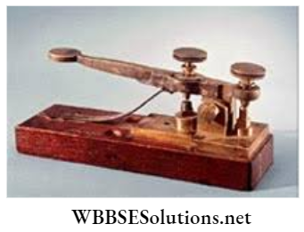 WBBSE Solutions For Class 9 Chapter 4 Industrial Revolution, Colonialism And Imperialism Telegraph Machine
