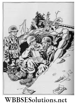 WBBSE Solutions For Class 9 History Chapter 6 The Second World War And Its Aftermath Cartoon on World War II