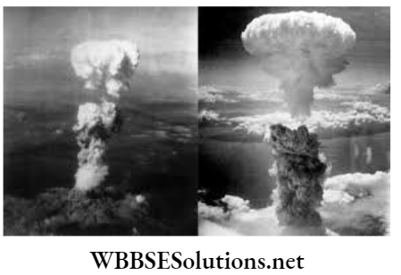 WBBSE Solutions For Class 9 History Chapter 6 The Second World War And Its Aftermath Mushroom cloud over Hiroshima