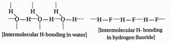 Chemical Bonding And Molecular Structure Intermolecular H-Bonding In Water