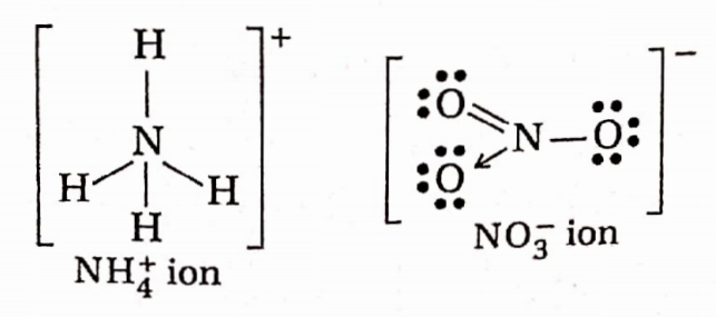 Chemical Bonding And Molecular Structure Indicate The Type Of Bonds Present In NH4NO3