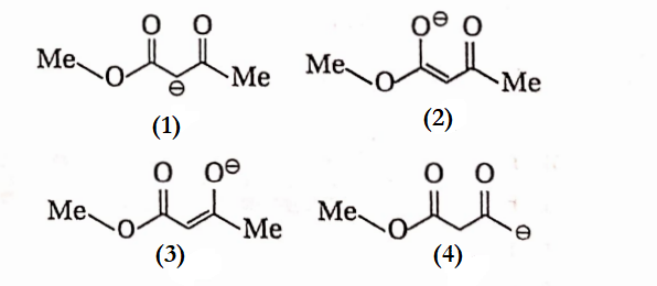 Chemical Bonding And Molecular The Following Structures The One Which Is Not A Resonating Structture Of Other Is