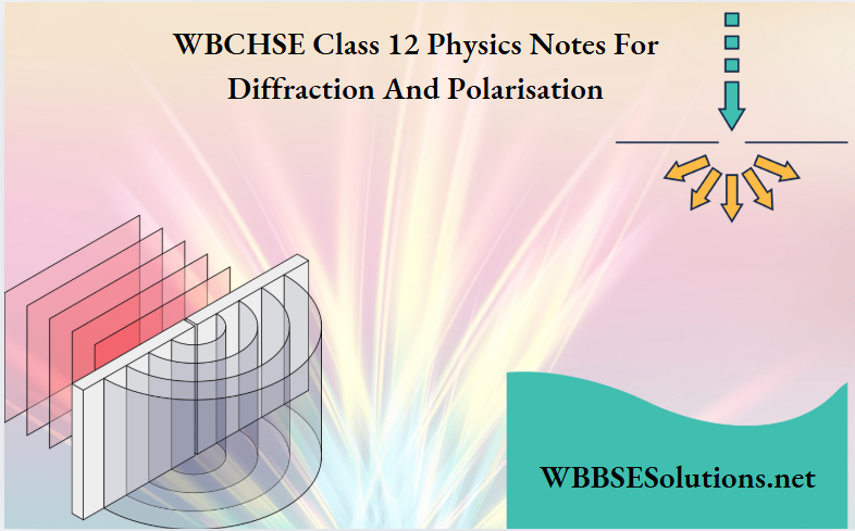 WBCHSE Class 12 Physics Notes For Diffraction And Polarisation